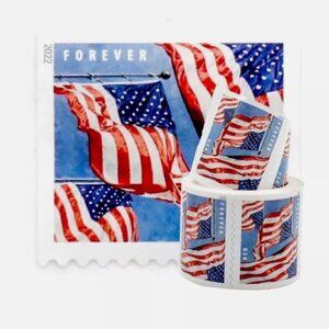 10 Rolls of 100 2022 USPS Forever Stamps Postage - 1000 Total
